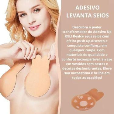 Imagem de Sutiã Adesivo Silicone Levanta Seios Tamanho G 13cm Push Up Invisível 