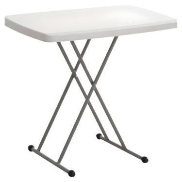 Imagem de Mesa Dobrável Robust Altura Regulável 80cm Branca Nautika