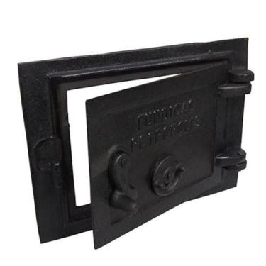 Imagem de Porta Ferro Fundido Fornalha Cinzeiro Fogão A Lenha Suspiro Frontal 21