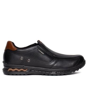 Imagem de Sapato Masculino Pegada Nature Couro Preto/Marrom, Preto, Marrom, 41