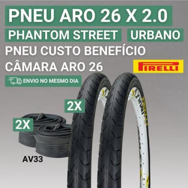Imagem de Pneu Urbano Para Bicicleta Aro 26 2.00 Pirelli Phantom Street, 2 PNEUS