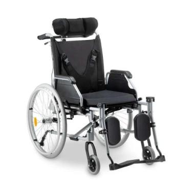 Imagem de Cadeira de Rodas D700 Reclinável em Alumínio Dobrável até 130 Kg Della