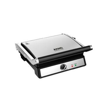 Imagem de Super Grill e Sanduicheira Arno GGRA Inox com Abertura de 180º 1200W 220V