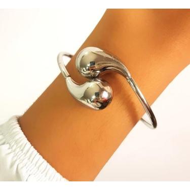Imagem de Bracelete Fechado Gotas Aço Inox - Lazzuli Joias