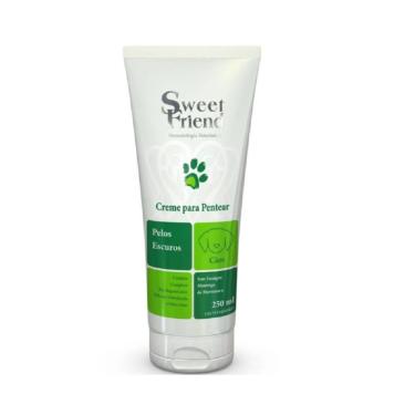 Imagem de Creme para Pentear Sweet Friend Cães Pelos Escuros 250ML com Hidratação e Restauração