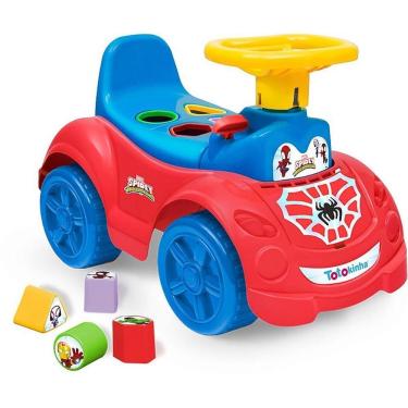 Imagem de Quadriciclo para Bebê Totokinha Spider-Man com Buzina e Porta-Malas Cardoso Toys