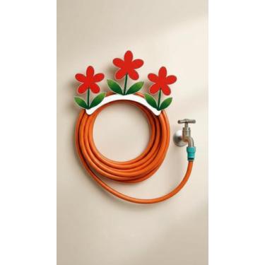 Imagem de Suporte Enrolador Mangueira Jardim Aço Carbono - Congratulations Store