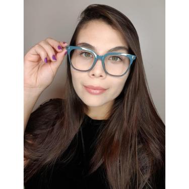 Imagem de Armação Óculos de Grau Feminina Quadrado One Jade-Feminino