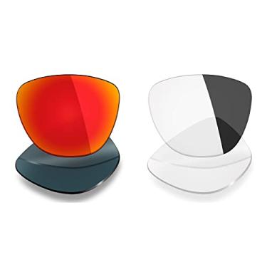 Imagem de Mryok 2 pares de lentes polarizadas de substituição para óculos de sol Oakley Frogskins – opções