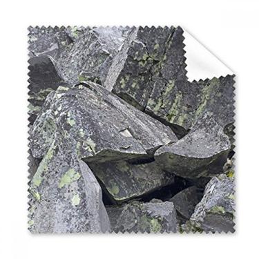 Imagem de Dark Stone Pieces Papel de parede Crackles Musgo pano de limpeza para tela de telefone, 5 peças