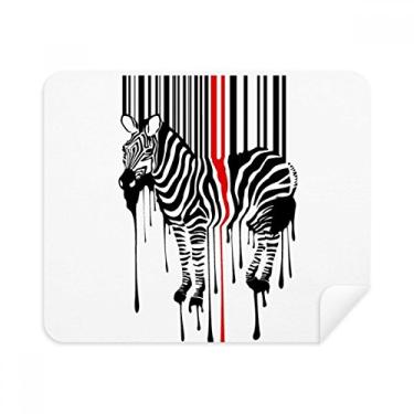 Imagem de Pano de limpeza de tela preto vermelho listrado Code Graffiti Pinto 2 peças tecido de camurça