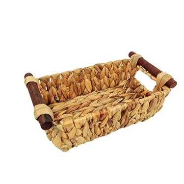 Imagem de Bandeja De Fibra Natural Reta 10x30x17cm Decorativa P