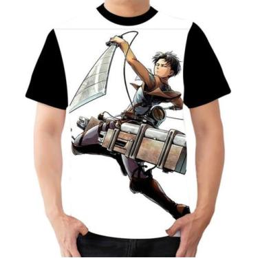 Imagem de Camiseta Camisa Capitão Levi Anime Attack On Titan 3 - Dias No Estilo