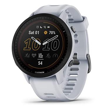 Imagem de Garmin Smartwatch Forerunner® 955 Solar, GPS para corrida com capacidades de carregamento solar, adaptado a triatletas, bateria de longa duração, BRANCO