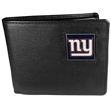 Imagem de Carteira masculina NFL Siskiyou Sports New York Giants de couro dobrável tamanho único preta