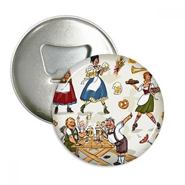 Imagem de Abridor de garrafas com ímã de geladeira e cultura da alfândega alemã Breakfast emblema multifuncional