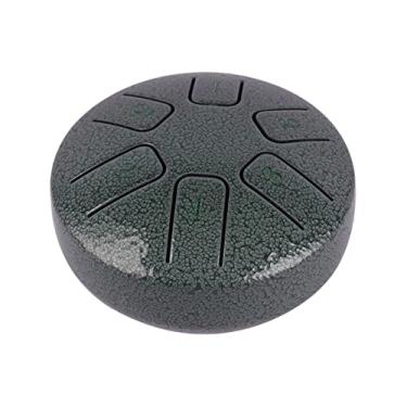 Imagem de Qudai 6 notas Mini tambor de língua de aço de 3,8 polegadas, tambor de mão, tambor zen, instrumento de percussão com baquetas para iniciantes, educação musical, concerto, cura da mente, ioga, meditaçã