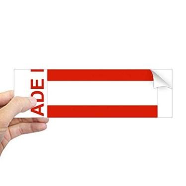 Imagem de DIYthinker Adesivo retangular de para-choque Made in Austria Country Love para janela