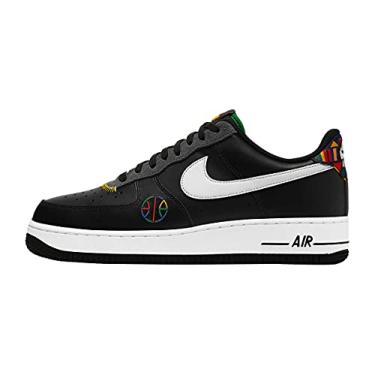 Imagem de Nike T nis de basquete masculino Air Force '07 Lv8, Preto/Branco/Cinza Escuro/Universi, 10.5