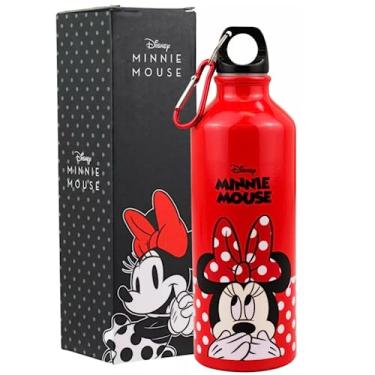 Imagem de Garrafa Squeeze Garrafinha Alumínio 500ml Com Tampa Disney Minnie Agua Suco Bebida Academia Escola Passeio Trabalho