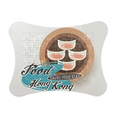 Imagem de Moldura de quebra-cabeça Har Gow Dumplings de Hong Kong para decoração de fotos