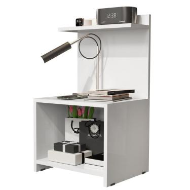 Imagem de Mesinha Lateral Cama Nicho Decoração Mesa Cabeceira Prateleira Suspensa Organizadora Quarto - RPM Móveis