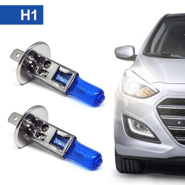Imagem de Par Lâmpadas H1 Farol Alto Fiat Bravo Super Branca Halogena Inmetro Gerlux 2010 2011 20...