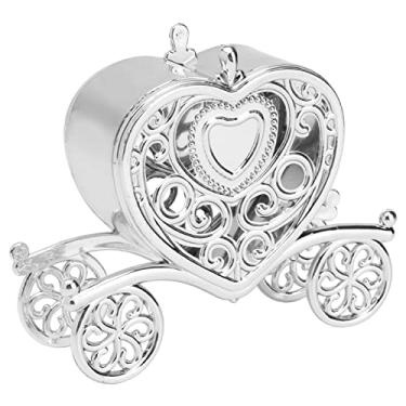 Imagem de LYBLY Caixas de doces de transporte, 12 peças de caixa de doces fofa, recipientes de doces preenchíveis, lembrancinhas de festa para casamentos chá de bebê/696 (cor: prata)