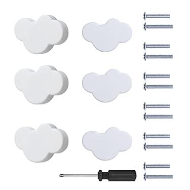 Imagem de Asablve Puxadores de armário de borracha macia de desenho animado para crianças, puxadores de gaveta fofos para portas de armários/cômodas/estantes, puxadores anticolisão, com parafusos de montagem e
