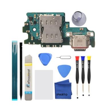 Imagem de iParto Kit de substituição de porta de carregamento para Samsung Galaxy S21 FE 5G SM-G990U SM-G990U1 USB Flex Dock Connector Carregamento Flex Substituição com ferramentas