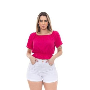 Imagem de Blusa Feminina Ciganinha Ombro a Ombro Premium Tendência-Feminino