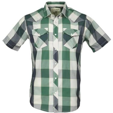 Imagem de Camisa de manga curta com botão de pressão, Verde caramelo, M