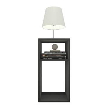Imagem de Mesa de Cabeceira Pequena 2 Nichos em MDF PlanCasa