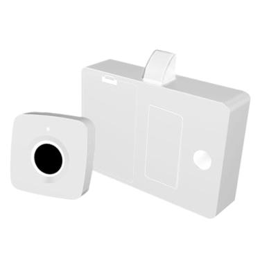 Imagem de IEUDNS Fechadura de armário com impressão digital, arquivo oculto, gaveta, guarda-roupa, fechadura elétrica segura para crianças, para mesa de cabeceira,