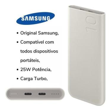 Imagem de Carregador Portátil Power Bank Original Samsung 10000mAh Turbo 25W Com