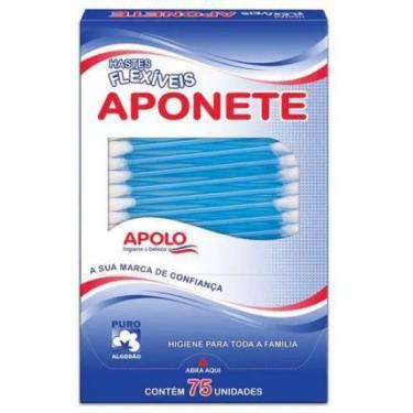Imagem de Cotonetes antigerme apolo c/75 unidades algodão puro