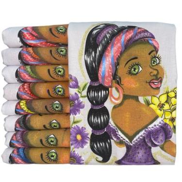 Imagem de 30 Peças Pano De Prato P/ Artesanato Boneca Filó C/ Glitter - DRK