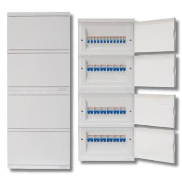 Imagem de Quadro de Distribuição E Proteção De Embutir Para 48 Disjuntores - Fam