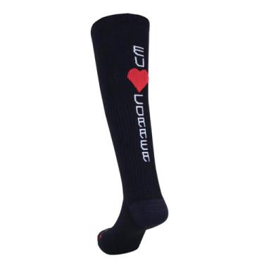 Imagem de Meia de Compressão Corrida - EU AMO CORRER - T-Socks, 33 ao 37, Preto