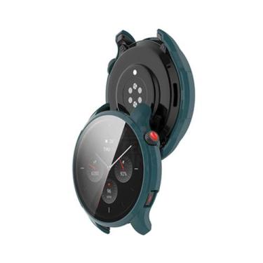 Imagem de proteção em acrilico e vidro para smartwatch gtr 4 - TECH KIING, Verde