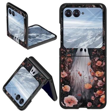 Imagem de DHYYDSQZ Capa para celular Motorola Moto Razr Plus 2024 para Moto Razr 50 Ultra, design de fantasmas florestais, fina, rígida, antiarranhões, à prova de choque, capa protetora para Moto Razr+ Plus