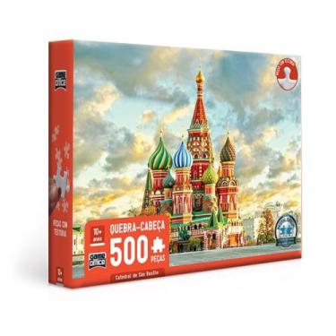 Imagem de Quebra Cabeça Puzzle Catedral de São Basílio 500 Peças Game Office - T