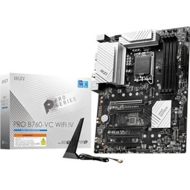 Imagem de MSI Placa-mãe PRO B760-VC WiFi IV ProSeries (suporta processadores Intel de 14ª/13ª/12ª geração, LGA 1700, DDR5, PCIe 4.0, slots M.2, LAN de 2,5 Gbps, USB 3.2 Gen2, Wi-Fi 7, ATX)