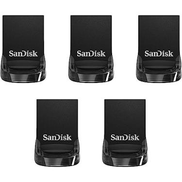Imagem de SanDisk 128 GB - Pacote com 5 unidades flash USB 3.2 Gen 1 Ultra Fit (5 x 128 GB) - SDCZ430-128G-B5CTA