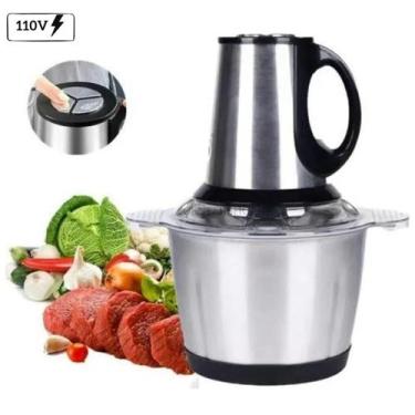 Imagem de Moedor Inox 3L 110V, ideal para alimentos variados! - VIJODI