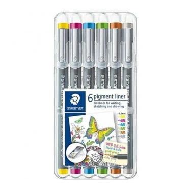 Imagem de Caneta Técnica Staedtler Pigment Liner 0.5Mm 6 Cores