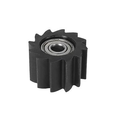 Imagem de Motoforti Guia de roda tensor deslizante de corrente de furo de 8 mm em formato serrilhado preto para bicicleta Kawasaki KX250F KX450F 2006-2016