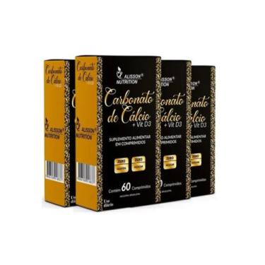 Imagem de Carbonato De Cálcio 500mg Vitamina D 4x60 Alisson Nutrition