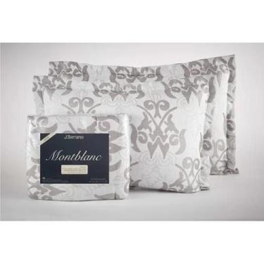 Imagem de Kit Colcha Montblanc Imperial Cinza Claro Solteiro 180x230cm - Tapete 