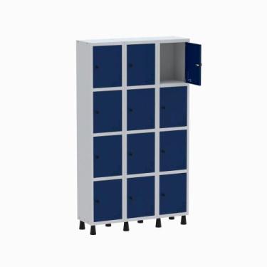 Imagem de Armário Guarda Volume Locker Roupeiro 3 Vãos 12 Portas GR303/12 Light 